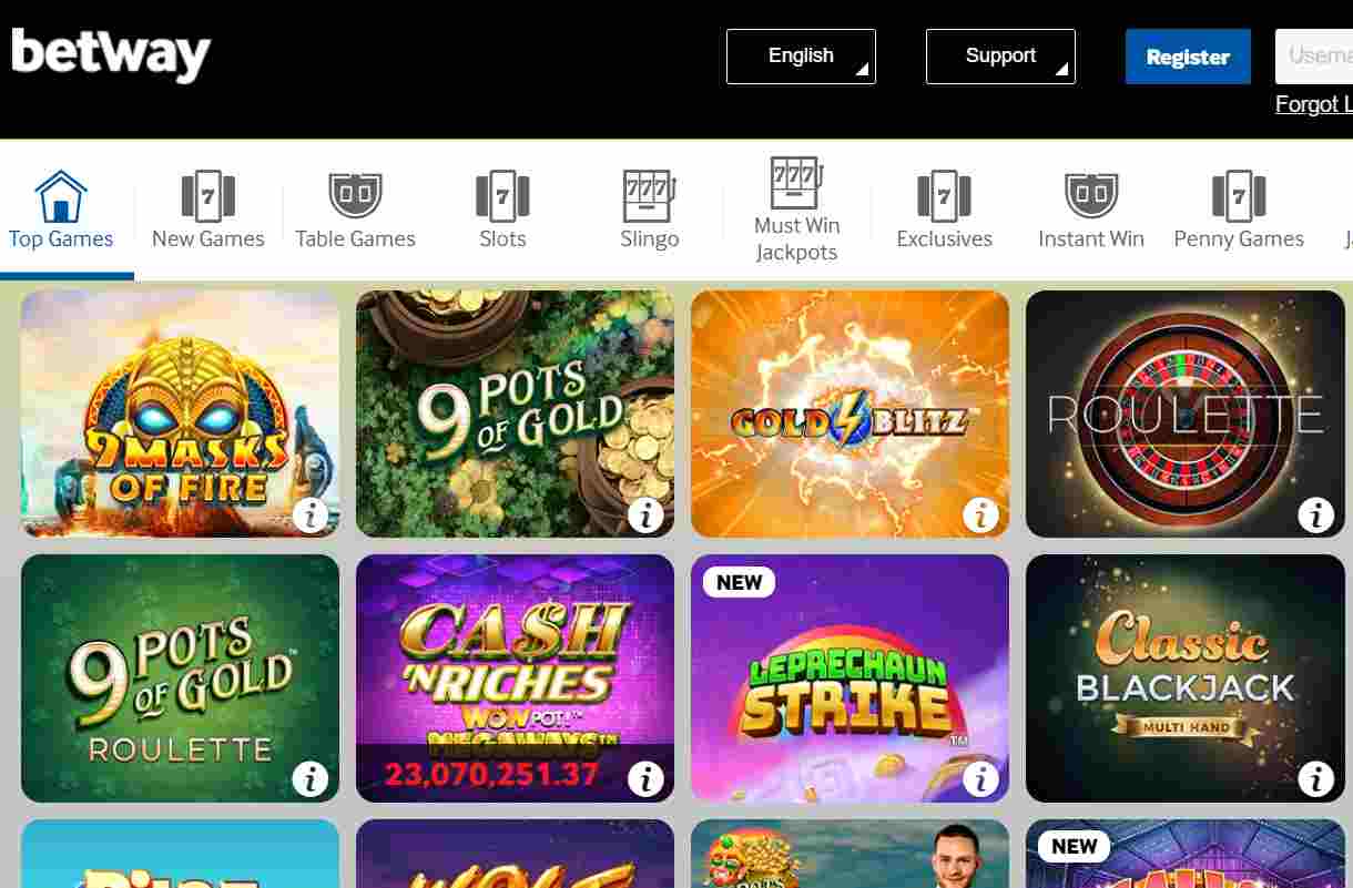 Betway Casino Games