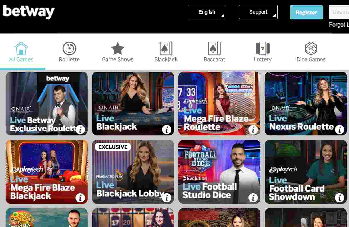 Betway Live Casino