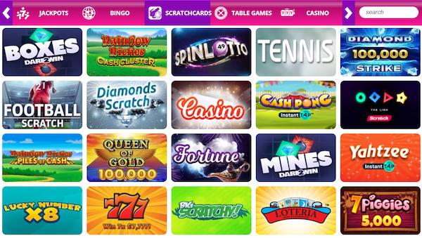 Bingo Fling Scratchcards Games