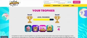 Free Spins Bingo Trophy Rewards